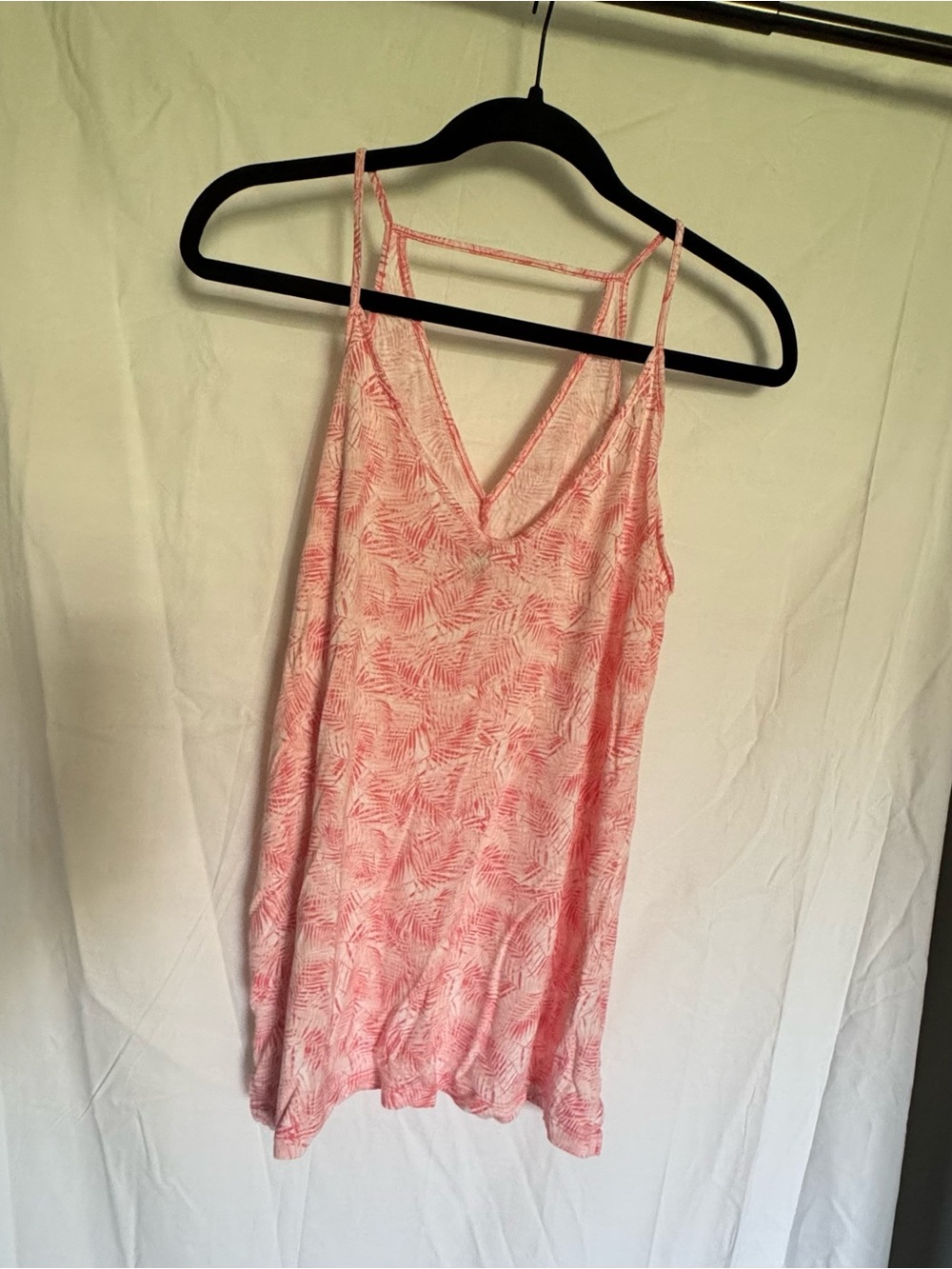 Old Navy Coral Palm-Print‎ Tank Top Size L
